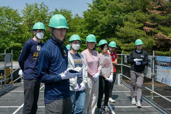Fukushima Students In Hard Hats