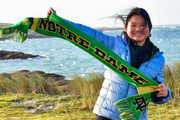 Girl With Scarf Banner 1